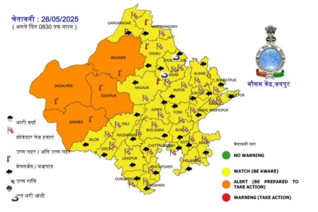 Nautapa Rajasthan 26 May Weather Forcast
