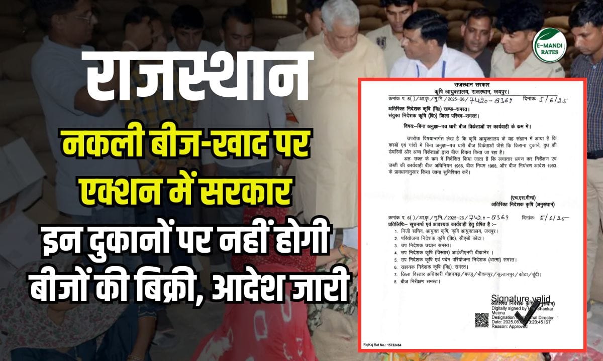 Government in action against fake seeds and fertilizers