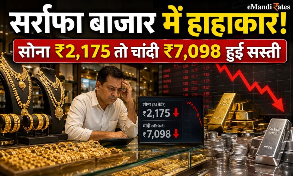 GOLD & SILVER CRASH! IBJA Gold Falls ₹2,175 and Silver Plunges ₹7,098