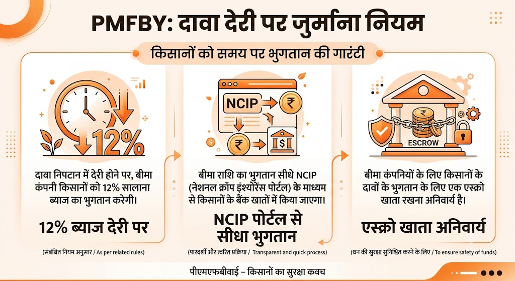 Guarantee of timely payment to farmers under the crop insurance scheme.