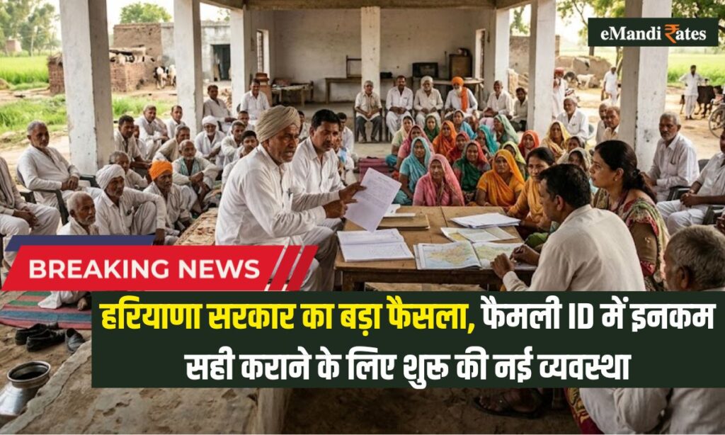 Major decision by the Haryana government! New system launched for income verification in Family IDs.