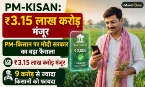 PM-KISAN पर मोदी सरकार का बड़ा ऐलान, ₹3.15 लाख करोड़ की दी मंजूरी,9 लाख किसानों को होगा सीधा फायदा