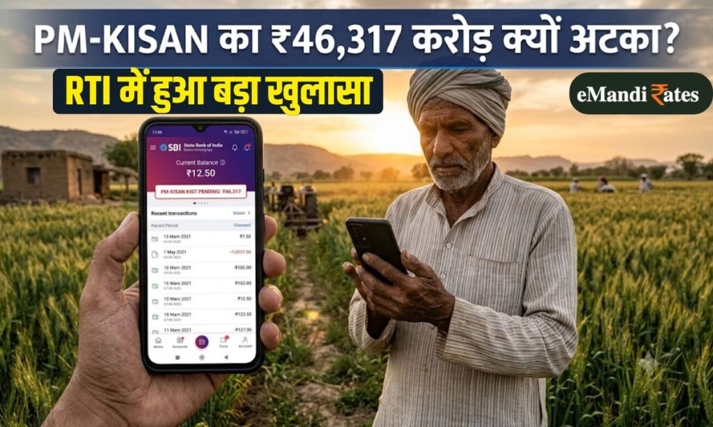 RTI exposes the reality of PM-KISAN! ₹46,317 crore remained unspent.
